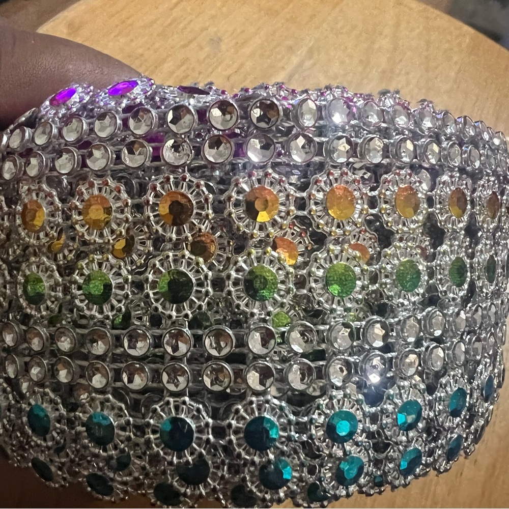 Mesh Flower Wrap Ribbon